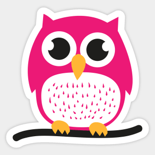 Sweet & cute owl Sticker